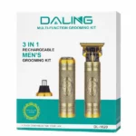 daling dl-1620 tondeuse à cheveux professionnelle multifonction 3en1 pour barbe, cheveux et poils de nez