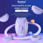 Kemei Épilateur Électrique Rechargeable Pour Femmes KM-6037 – Image 2