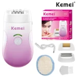 kemei épilateur rasoir pour femme 3en1 km-908b blackbird