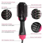 One Step Brosse Lissante Chauffante Ionique – Image 3