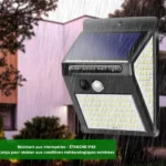 projecteur lampe solaire 144 led avec détecteur de mouvement