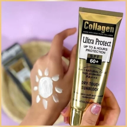fruit of the wokali crème solaire nettoyante au collagène Ultra Protect 3in1 Dry Touch SPF60+