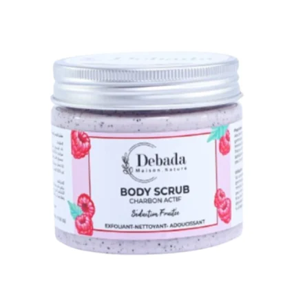 debada body scrub charbon actif séduction fruitée
