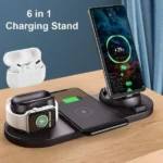 station de charge magnétique 6en1 pour iPhone, Apple Watch, AirPods et Smartphones