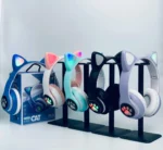 casque bluetooth sans fil cat ear avec oreilles de chat LED