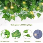 guirlande de lierre lumineuse avec mini LED