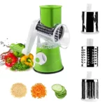Râpe manuelle rotative réglable 3en1, TableTop Drum Grater