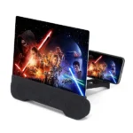 agrandisseur d'écran 3d hd avec haut-parleur bluetooth pour smartphone, 14"