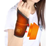 attelle de poignet chauffante électrique, protection du poignet, soulagement de douleur pour poignet, genou, cheville, electric heated wrist wrap guard