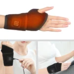 attelle de poignet chauffante électrique, protection du poignet, soulagement de douleur pour poignet, genou, cheville, electric heated wrist wrap guard