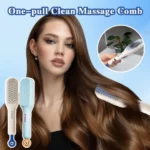 brosse à cheveux autonettoyante massante 3d kuula, massage du cuir chevelu