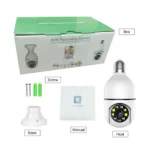 caméra de surveillance ampoule panorama wifi intelligente ptz hd oulu v380 pro jxlcam