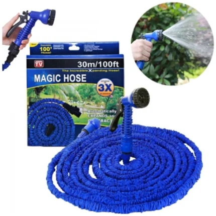 magic hose tuyau d'arrosage extensible 30m - bleu