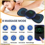 mini masseur électrique sans fil pour épaules, cou, vertèbres cervicales, jambes, ems massage pad