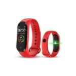 smartwatch bracelet connecté de sport, fitness rouge