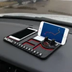 Tapis Antidérapant en Silicone avec Support de Téléphone Portable pour Voiture – Image 4