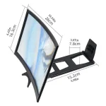 Agrandisseur d'Écran Incurvé Pliable 3D HD 12" pour Téléphone Portable – Image 4