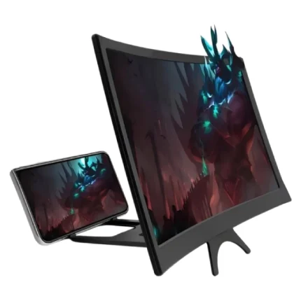 agrandisseur d'écran incurvé pliable 3d hd 12" pour téléphone portable smartphone