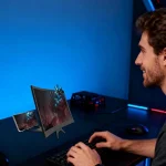 agrandisseur d'écran incurvé pliable 3d hd 12" pour téléphone portable smartphone