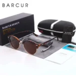 barcur lunettes de soleil polarisées protection uv r30-17 tiger marron