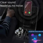Chargeur de Voiture Transmetteur FM Q15 Bluetooth 5.0 MP3 – 3 Ports – Image 5