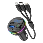 chargeur de voiture transmetteur fm bluetooth mp3