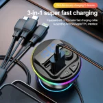 chargeur de voiture transmetteur fm bluetooth mp3