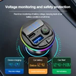 Chargeur de voiture Transmetteur FM Bluetooth MP3 - Charge Rapide – Image 5