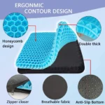 coussin de siège en gel à mémoire, pour voiture