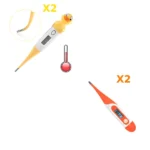 4 thermomètres médicaux flexibles