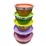 bols de mélange inoc en acier inoxydable avec couvercles