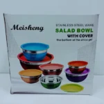 bols de mélange inoc en acier inoxydable avec couvercles