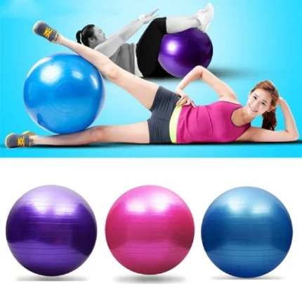 gym fitness et yoga ball 65cm, balle de gymnastique grosesse anti-éclatement