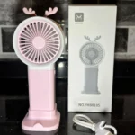 mini ventilateur portable cornes de cerf ym88185 rose