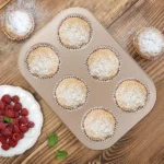 moule à muffins cupcakes antiadhésif 6 trous