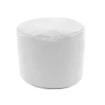 pouf rond blanc 40x40cm