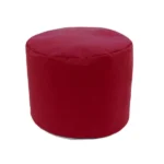 pouf rond rouge bordeaux 40x40cm
