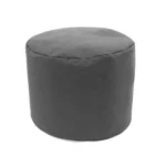 pouf rond gris 40x40cm