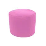 pouf rond rose clair 40x40cm