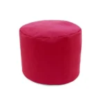 pouf rond rouge 40x40cm