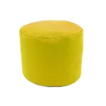 pouf rond jaune 40x40cm