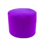 pouf rond violet 40x40cm