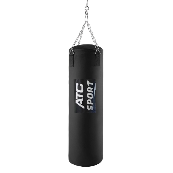Kit Kickboxing Enfant VirtuFit - Sac De Frappe 8 Kg + Gants De Boxe - Noir, Pour Entraînement à La Maison