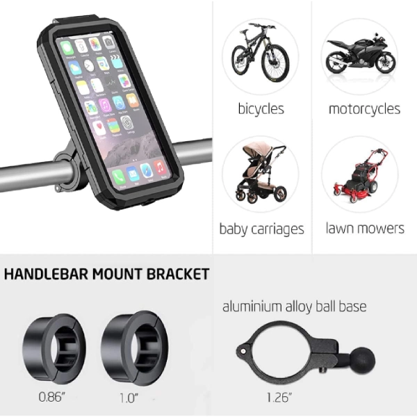 Support Téléphone Moto Vélo Universel 360° - Fixation Solide - Neuf Garanti 1 An