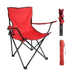 chaise pliante rouge pour camping, jardin, plage, pique-nique
