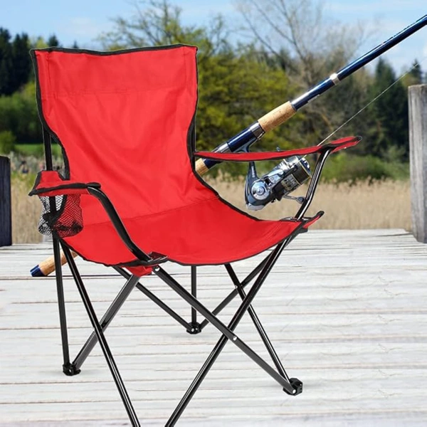 Chaise de Camping Pliante Rouge chaise pliante rouge pour camping, jardin, plage, pique-nique