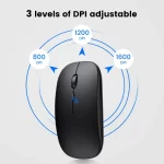 souris sans fil bluetooth rechargeable 3 dpi