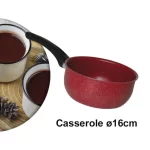 casserole 16cm granite rouge cookart