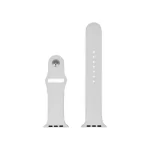 bracelet silicone pour apple watch et hainoteko blanc, compatible avec les modèles 38/40/41 mm