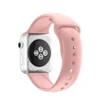 bracelet silicone pour apple watch et hainoteko rose, compatible avec les modèles 38/40/41 mm